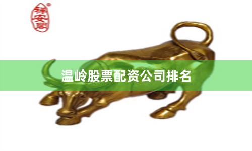 温岭股票配资公司排名